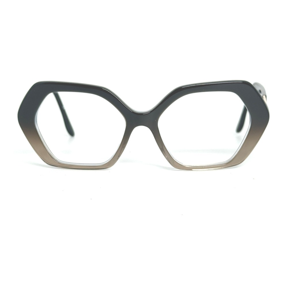 BCBGMAXAZRIA Ravishing Black Fade Hexagonal Eyeglasses Frames Womens L140 21297